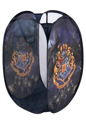 Produktbild von Harry Potter Aufbewahrungskorb - Hogwarts Faltbar für Kinder POP-UP Kinderzimmer Wäschekorb Blau 34 x 34 x 59 cm