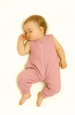Image de My Sweet Baby Muslin sac de couchage avec jambes TOG 1.0 rose pour enfants 9-24 mois