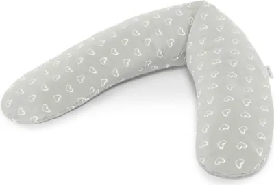 Produktbild von Theraline Stillkissen Comfort Hearts Grey
