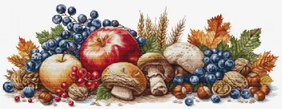Produktbild von Luca-S geteld borduurpakket "Gold Collection Autumn Harvest", 57x21,5cm