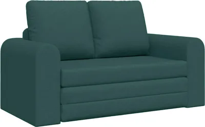 Immagine prodotto di vidaXL Divano letto 60cm tessuto verde scuro