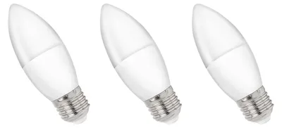 Produktbild von Spectrum E27 LED Kerzenlampe 1W 90lm 4000K Neutralweiß 230V 3 Stück