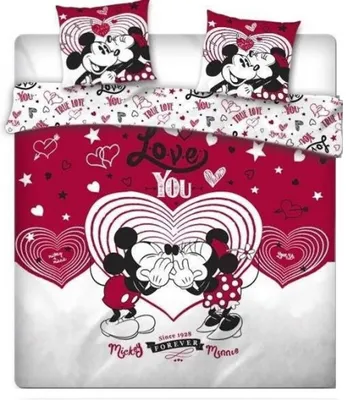 Produktbild von Disney Minnie Mouse Bettbezug Love You- 240 x 200 cm - Polyester