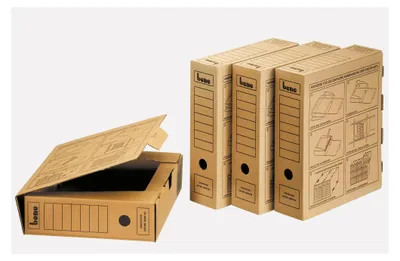 Produktbild von Bene Archivschachtel 96900NA DIN A4 Wellpappe braun