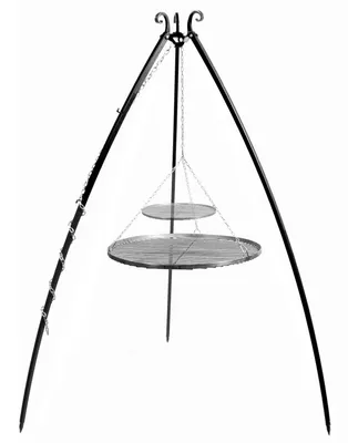 Obrázok produktu pre Otočný gril 200 cm - Grilovací rošt z nehrdzavejúcej ocele 70 cm