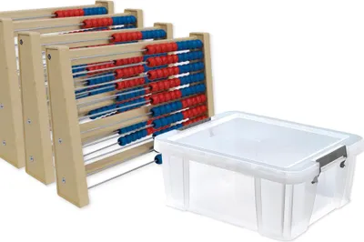 Produktbild von TimeTEX Klassensatz Rechenrahmen für 100-er Zahlenraum, 11-tlg., in Box