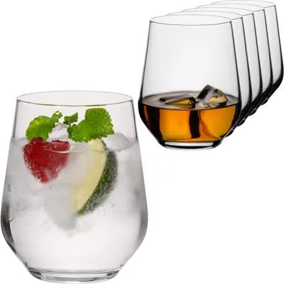 Produktbild von IMPERIAL Trinkgläser aus Glas 330ml (max. 450ml) Set 6-Teilig Getränkeglas Wassergläser Saftgläser Whiskeygläser