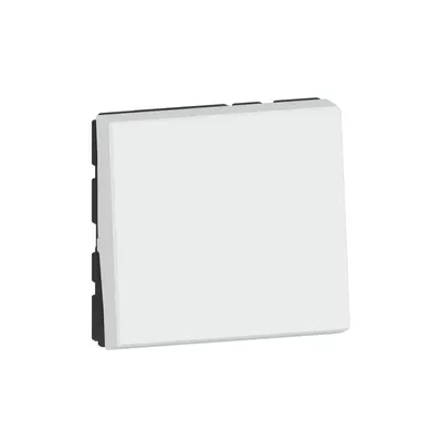Immagine prodotto di Commutatore Legrand Mosaic 10AX, 2 moduli, illuminato con LED, colore: bianco ultra 278011L
