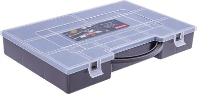 Produktbild von plast team Sortimentskasten HOBBY BOX SMALL grau