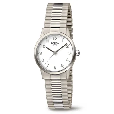 Produktbild von Boccia Damen Armbanduhr 3318-01 Classic Titan Zugband