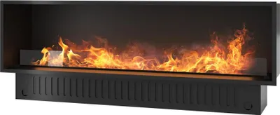 Image de Cheminée à vapeur encastrable Invapo Inside 1800, Flammes multicolores, effet 3D et contrôle par app, réservoir de 3,6 l - 183 cm