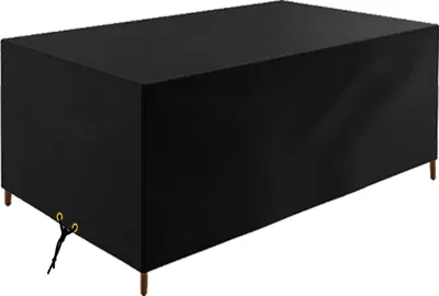 Produktbild von Abdeckplane Wasserdicht Gartenmöbel,Gartenmöbel Abdeckung Wasserdicht,Abdeckung Winterfest,Abdeckplane L form für Balkonmöbel,195x95x68cm,600D