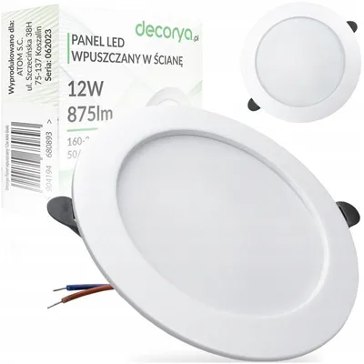 Produktbild von Decorya Einbau Panel LED Deckenleuchte 12W Warmweiß
