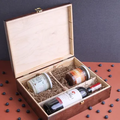 Immagine prodotto di Creative Deco Marrone Scatola in Legno per Vino | 3 Bottiglie | 35x30x10 cm | Divisori Rimovibili | Coperchio e Serratura | Cassetta Ideale per Regalo