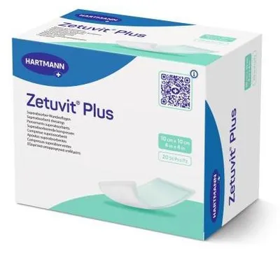 Immagine prodotto di Hartmann Zetuvit Plus 10x10cm P20 | confezione (20 pezzi)