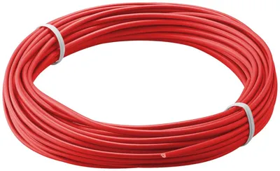 Produktbild von Goobay Kupferlitze isoliert, 10 m, rot, einadriges Kupferkabel, mehrdrähtig (18x 0,1 mm)