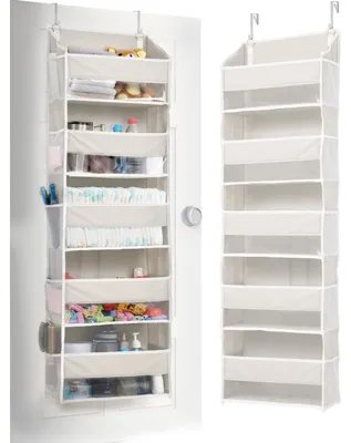 Zdjęcie produktu dla Organizer na drzwi - Wiszący - 5 kieszeni - 20 kg - Z okienkiem - Beżowy
