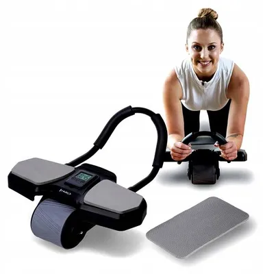 Produktbild von HMS WWW_KA10 Bauchtrainer Abrollrolle mit Automatik-Rücklauf