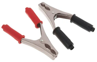 Produktbild von Krokodilklemme 200 A, groß, schwarz, lang – SS01591CZA