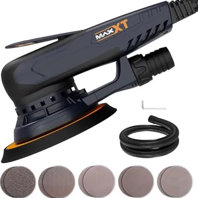 Immagine prodotto di Levigatrice orbitale compatta - Macchina per la lucidatura - Versione 2,5 - Disco da 150 mm - 350 W - 220 V - 1200 giri/min - 2,5 kg - Spina europea