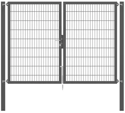 Obrázek produktu pro Alberts 637132, flexibilní brána s příslušenstvím, barva antracit, šířka 250 cm, výška 180 cm