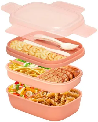 Produktbild von Grosshandelsbento-Lunchbox aus Kunststoff für Erwachsene