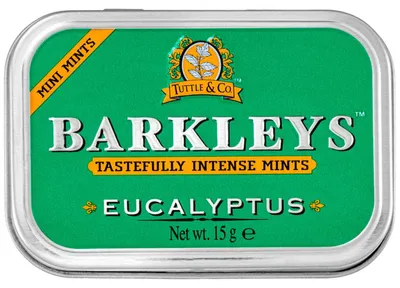 Zdjęcie produktu dla Barkleys Pastylki eukaliptusowe o smaku mięty bez cukru 15g