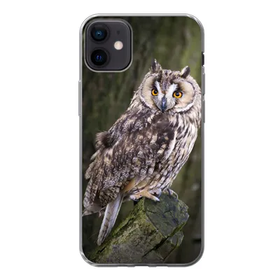 Produktbild von MuchoWow® Handyhülle Schutzhülle Hülle für iPhone 12 mini Eule - Nahaufnahme - Baum Silikon Softcase Handy Hülle - Bild