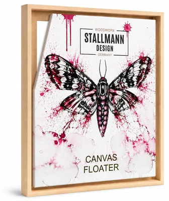 Produktbild von Stallmann Design Schattenfugenrahmen 70x90 cm | Farbe: Buche | Leer-Rahmen für Leinwände auf Keilrahmen | mit Montagezubehör | ohne Glas und Rückwand