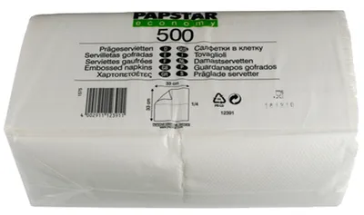 Produktbild von Papstar 12391, Weiß, Seidenpapier, Einfarbig, 17 g/m², 330 mm, 330 mm