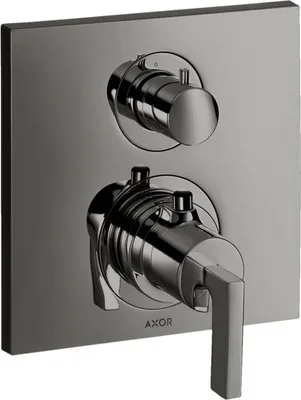Produktbild von Thermostat AXOR CITTERIO UP m Ab-/Umstellv. u HGri pol. bl chrome polished black chrome