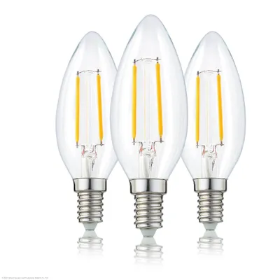 Produktbild von 3er-Set_LED-Kerzenlampe C35,  E14, 2.2W, 250 lm, klar 207101