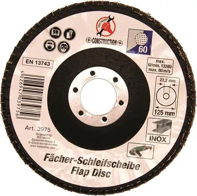 Produktbild von BGS 3975 Fächer-Schleif-Scheibe, Ø 125 mm, Körnung 60