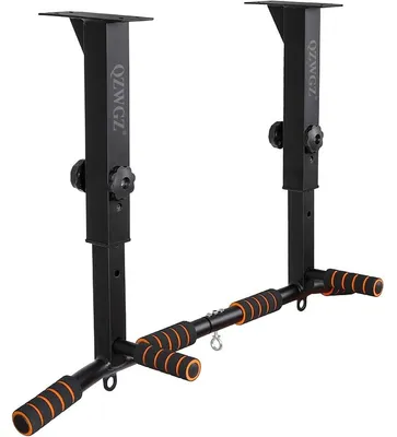 Imagen del producto de Barra de dominadas ajustable - Montaje en techo o viga - Hasta 200 kg - Varios agarres - Acero