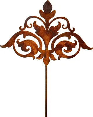 Produktbild von Edelrost Gartenstecker Barock 110 cm Rost Gartendeko Metall Gartendekoration