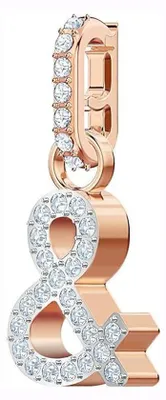 Produktbild von Swarovski Charm Anhänger Remix Alphabet '&' Weiß, Roségold-Legierungsschicht 5441403