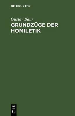 Produktbild von Grundzüge der Homiletik