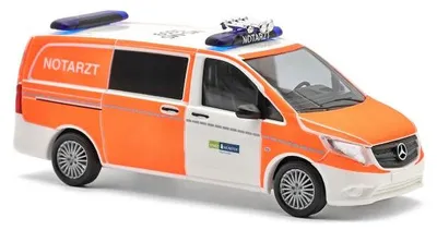 Immagine prodotto di Busch 54884 - Mercedes-Benz Vito in scala 1:87, autopompa con ambulanza di Münster - Nuovo