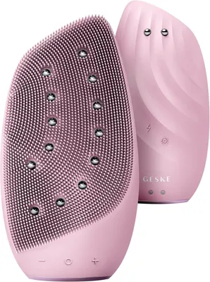 Produktbild von Elektrische Gesichtsreinigungsbürste 8 in 1 mit Wärmefunktion, Silikon Gesichtsbürste, Anti Aging, Gesichtsmassage & Hautstraffung