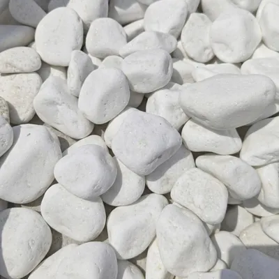 Produktbild von Griechischer Thassos Marmorkies, schneeweiß, 5 kg, 6-10 cm