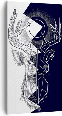 Produktbild von Bild auf Leinwand - Leinwandbild - Abstraktion modern - 55x100cm - Wand Bild - Wanddeko - Leinwanddruck - Bilder - Kunstdruck - Wanddekoration - Leinwand bilder - Wandkunst - PA55x100-4059