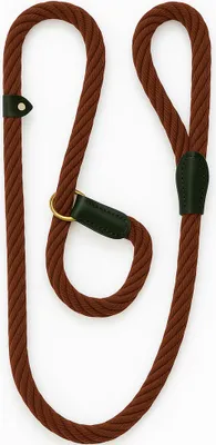 Produktbild von Schlupfleine - 165 cm x 15 mm - Hundehalsband - Schlupfleine - Hundeleine mit Schlupfhalsband - Braun