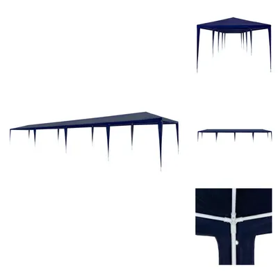 Immagine prodotto di vidaXL Tenda per feste 3x12 m PE blu - Padiglioni e tende per feste