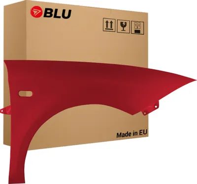 Image de BLU Aile Compatible avec Seat Leon II 2 1P1 LS3X Droite Rot Rot Rumbi | 2005-2012 | Avant | Peint| Prêt à Monter | Acier