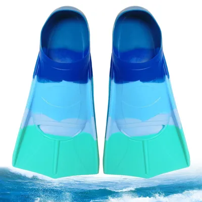 Image de Palmes en silicone pour enfants, idéales pour la natation et la plongée avec tuba, assortiment