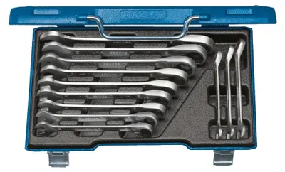 Image de Jeu de clés à fourche avec anneau, 12 pièces, 8-19 mm, Gedore | 4010886889503