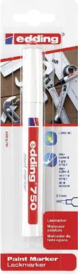 Zdjęcie produktu dla edding 750 Lackmarker weiß 1St Blister B2B 10 Stück Verkaufseinheit 665772 4004764863204