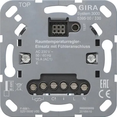 Obrázek produktu pro Gira Raumtemperaturreg.-Einsatz u.Fühleranschl.Eins. 539500 (539500)