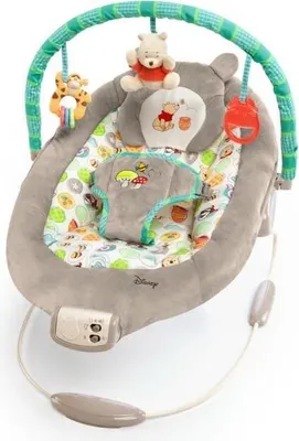Immagine prodotto di Ingenuity™ sdraietta per bambini Winnie the Pooh & Hunny Pots con 7 melodie fino a 9 kg di peso corporeo - B-buono