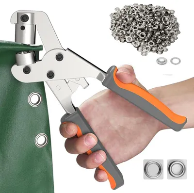 Ösenwerkzeug-Set, Handlochzange, 500 Ösen, 3/8 Zoll